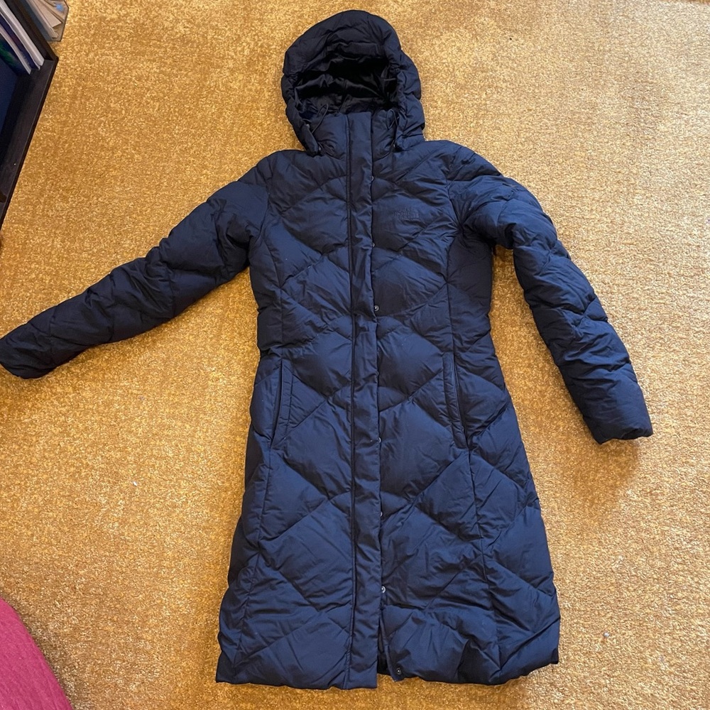 The north face long down puffer coat